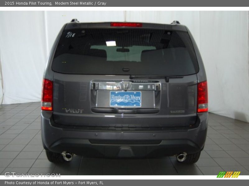 Modern Steel Metallic / Gray 2015 Honda Pilot Touring