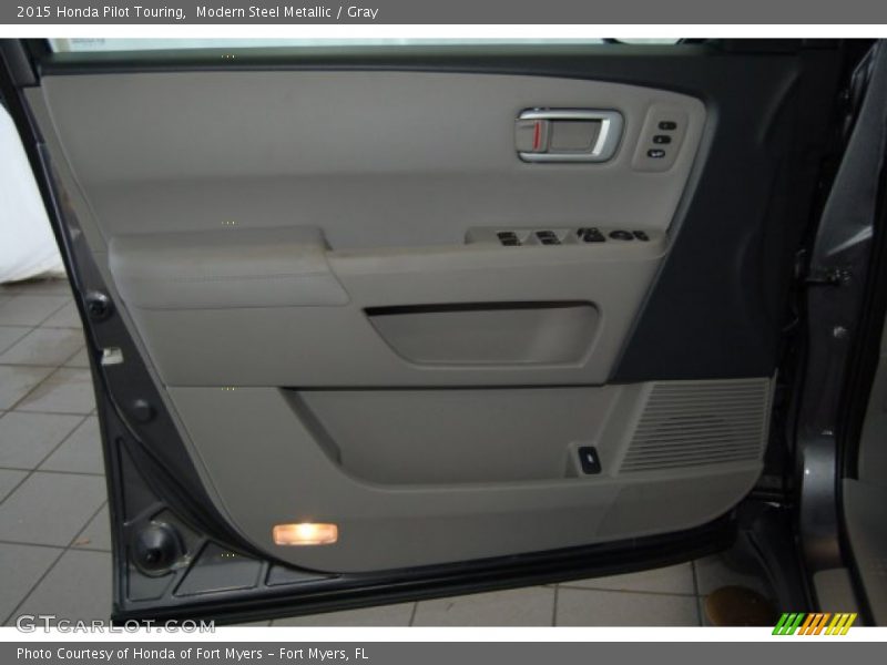 Modern Steel Metallic / Gray 2015 Honda Pilot Touring