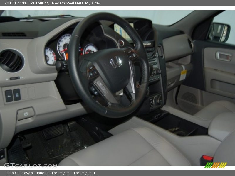 Modern Steel Metallic / Gray 2015 Honda Pilot Touring