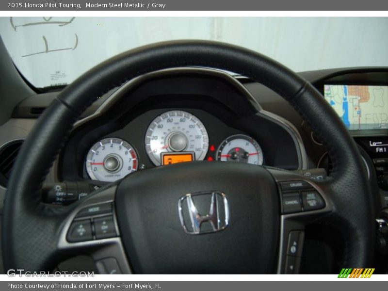 Modern Steel Metallic / Gray 2015 Honda Pilot Touring