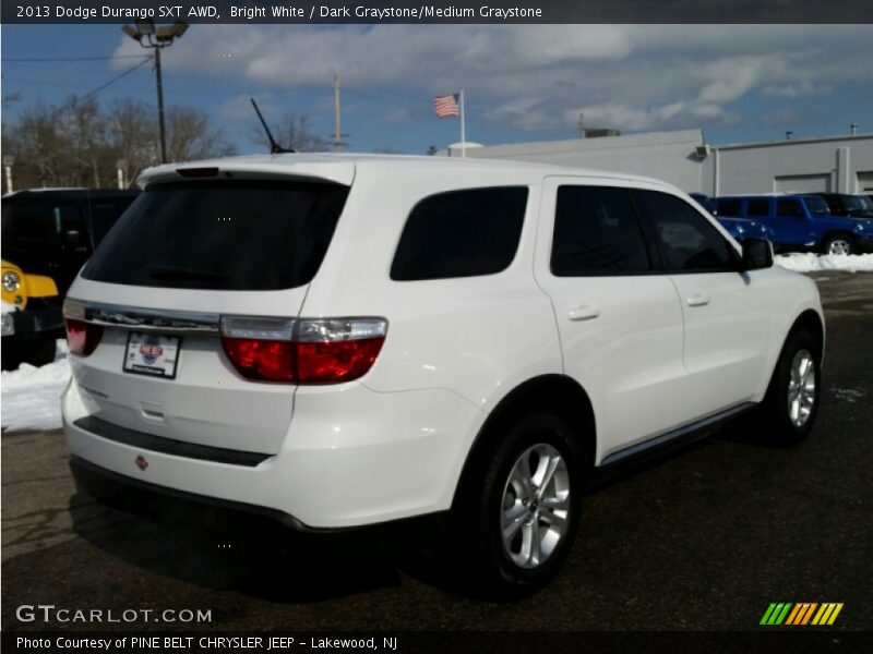 Bright White / Dark Graystone/Medium Graystone 2013 Dodge Durango SXT AWD