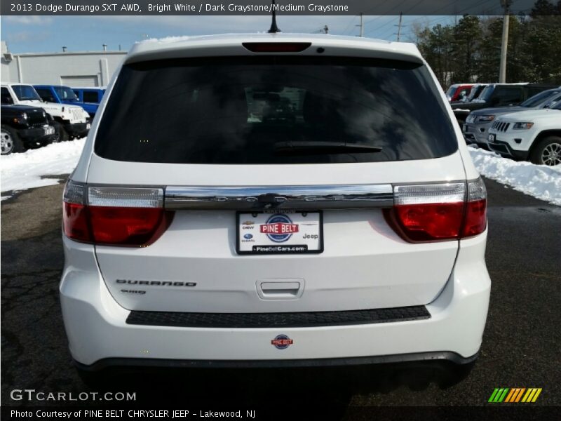 Bright White / Dark Graystone/Medium Graystone 2013 Dodge Durango SXT AWD