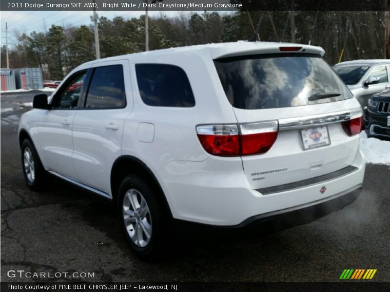 Bright White / Dark Graystone/Medium Graystone 2013 Dodge Durango SXT AWD