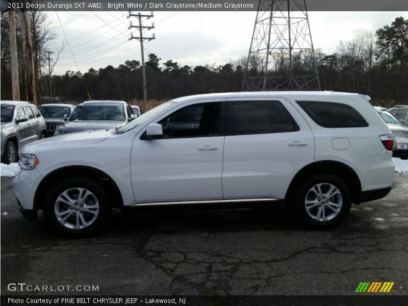 Bright White / Dark Graystone/Medium Graystone 2013 Dodge Durango SXT AWD