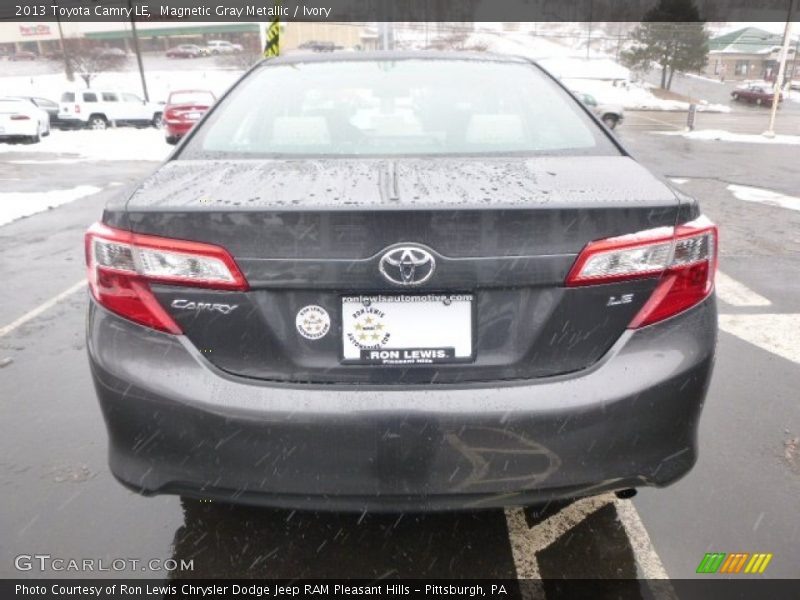 Magnetic Gray Metallic / Ivory 2013 Toyota Camry LE