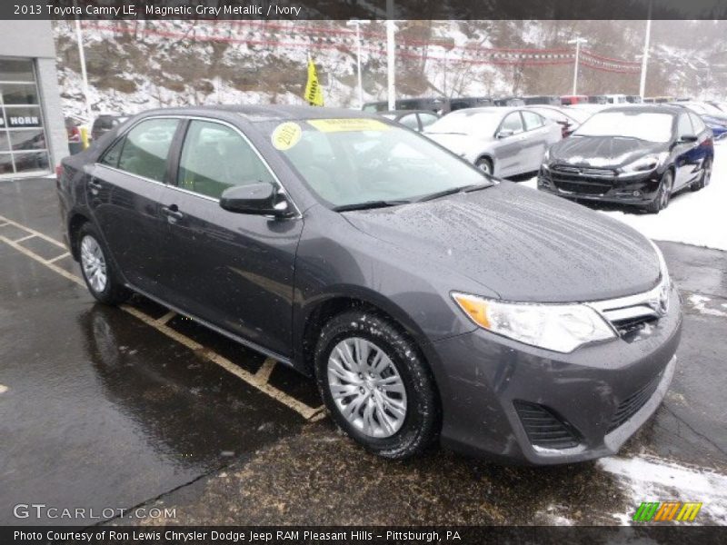 Magnetic Gray Metallic / Ivory 2013 Toyota Camry LE