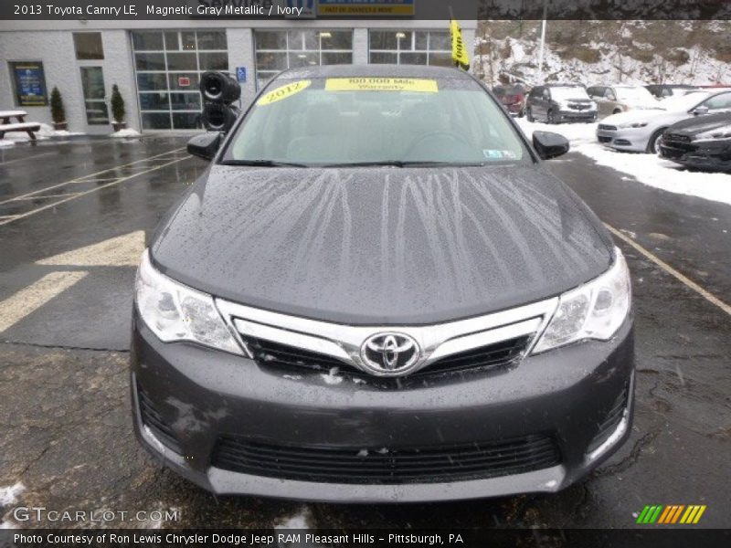 Magnetic Gray Metallic / Ivory 2013 Toyota Camry LE