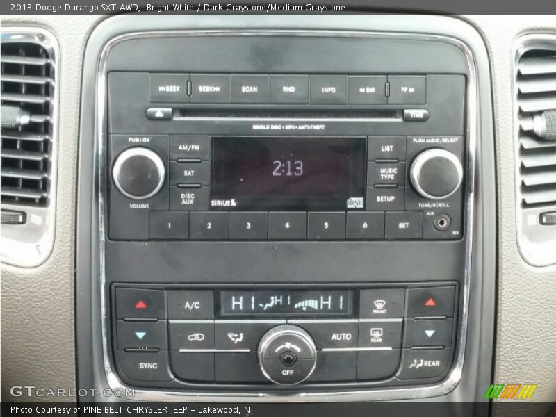 Bright White / Dark Graystone/Medium Graystone 2013 Dodge Durango SXT AWD