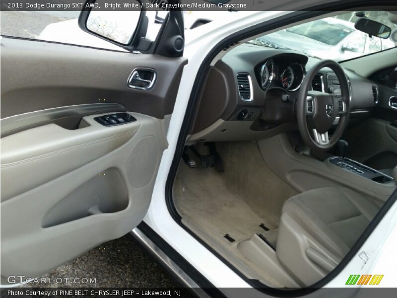 Bright White / Dark Graystone/Medium Graystone 2013 Dodge Durango SXT AWD