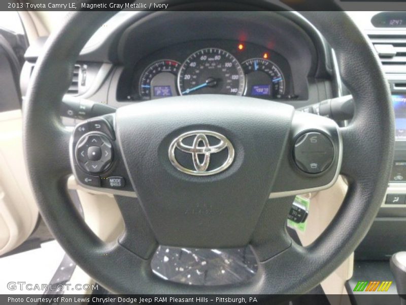 Magnetic Gray Metallic / Ivory 2013 Toyota Camry LE