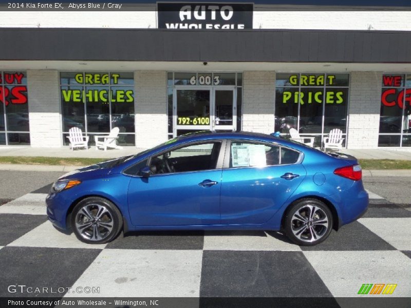 Abyss Blue / Gray 2014 Kia Forte EX