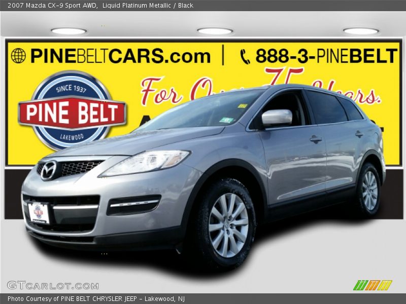 Liquid Platinum Metallic / Black 2007 Mazda CX-9 Sport AWD