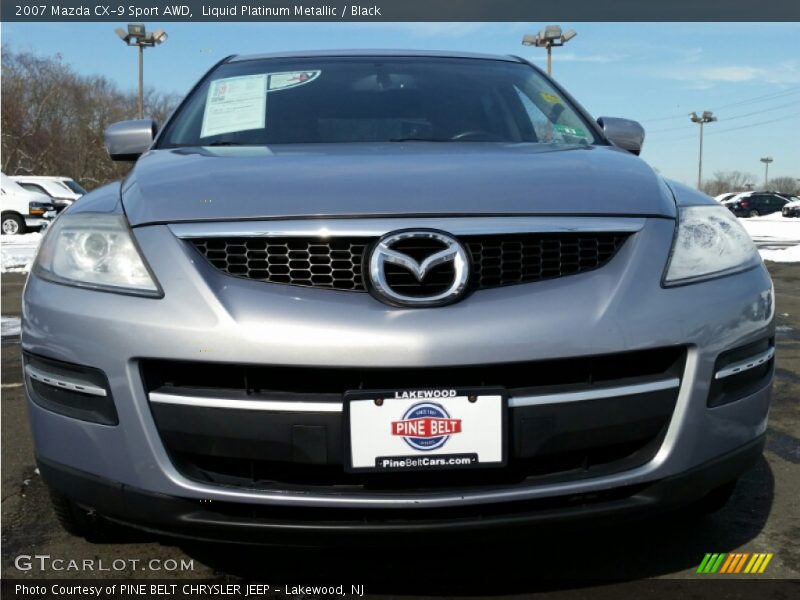 Liquid Platinum Metallic / Black 2007 Mazda CX-9 Sport AWD