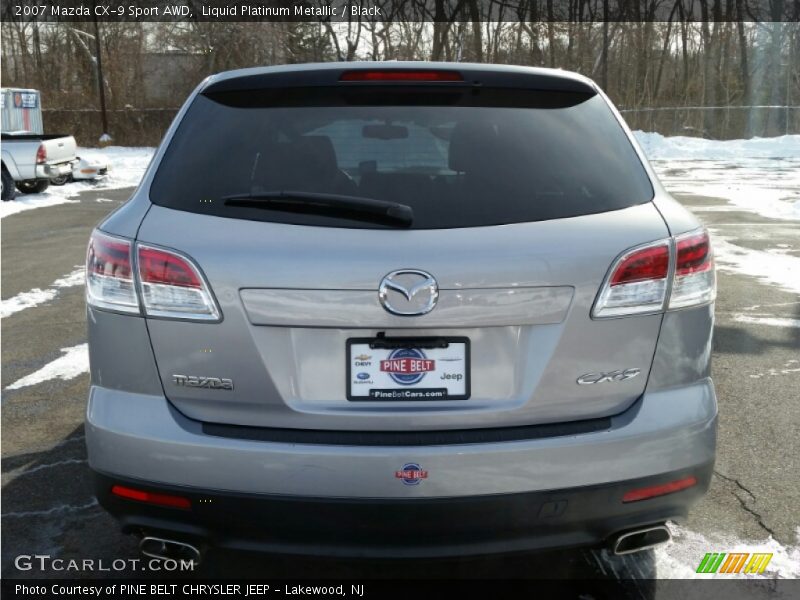 Liquid Platinum Metallic / Black 2007 Mazda CX-9 Sport AWD