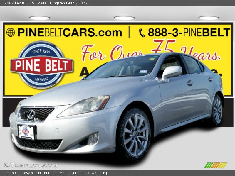 Tungsten Pearl / Black 2007 Lexus IS 250 AWD