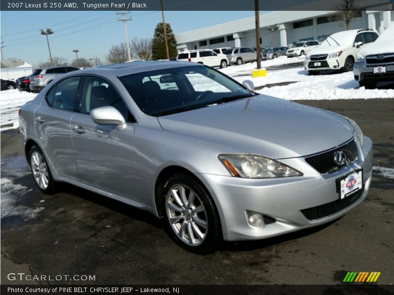 Tungsten Pearl / Black 2007 Lexus IS 250 AWD