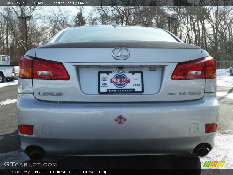 Tungsten Pearl / Black 2007 Lexus IS 250 AWD