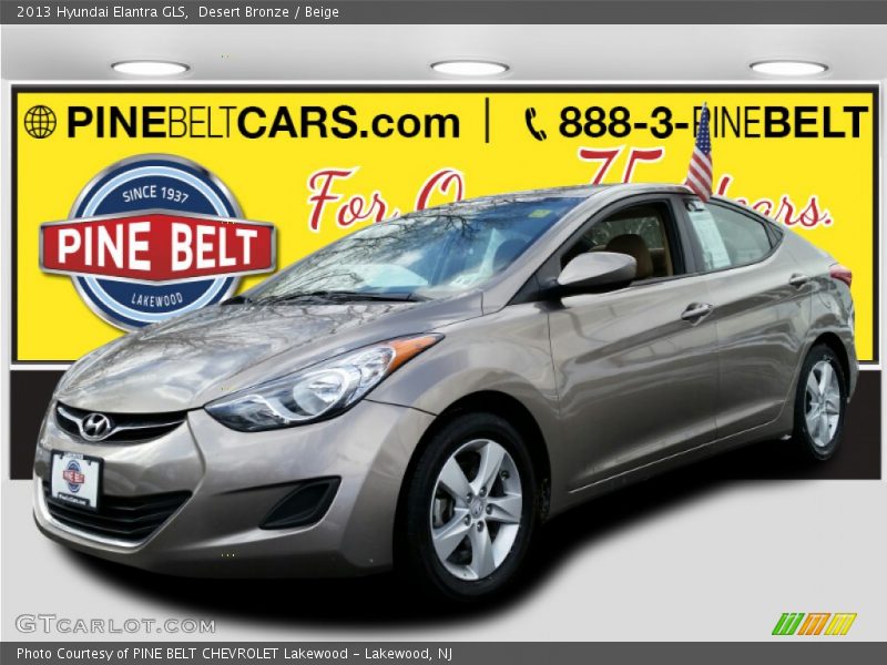 Desert Bronze / Beige 2013 Hyundai Elantra GLS