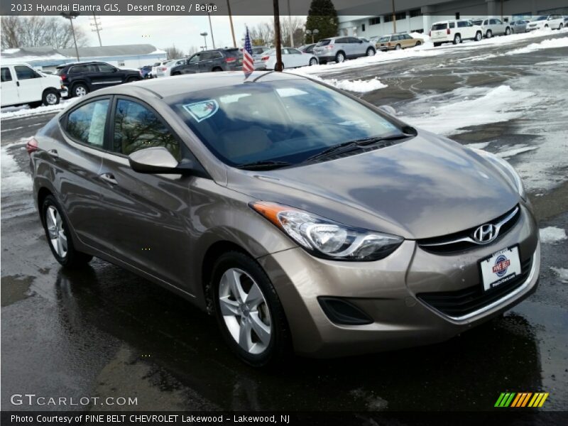 Desert Bronze / Beige 2013 Hyundai Elantra GLS