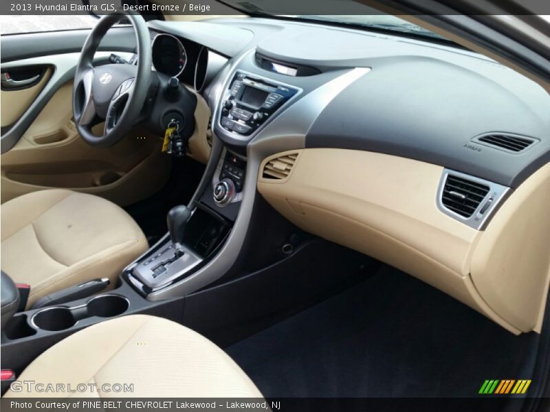 Desert Bronze / Beige 2013 Hyundai Elantra GLS