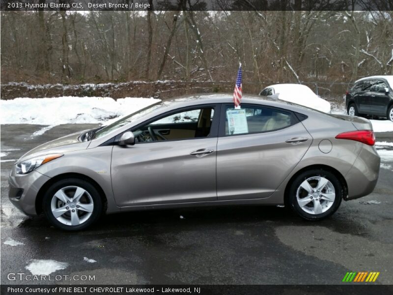Desert Bronze / Beige 2013 Hyundai Elantra GLS