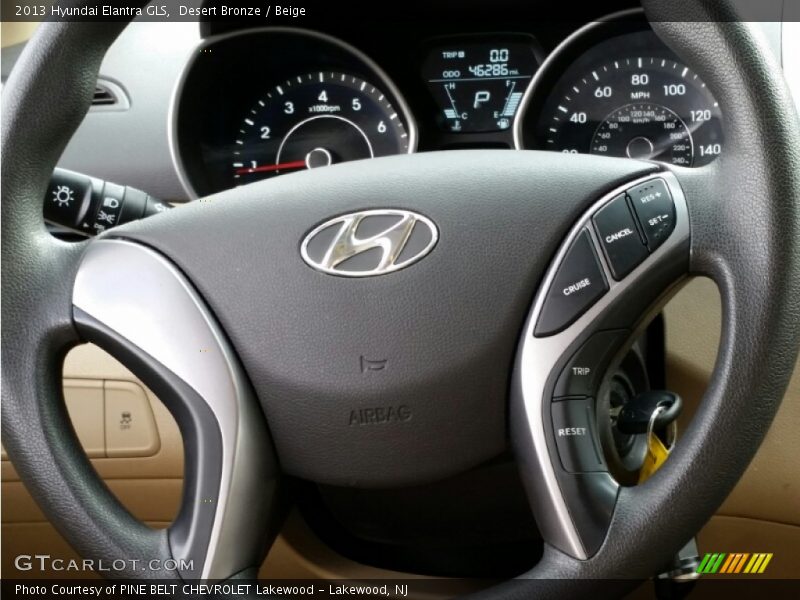 Desert Bronze / Beige 2013 Hyundai Elantra GLS
