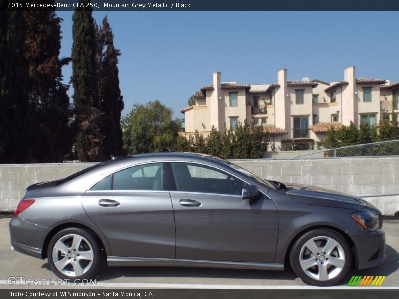 Mountain Grey Metallic / Black 2015 Mercedes-Benz CLA 250