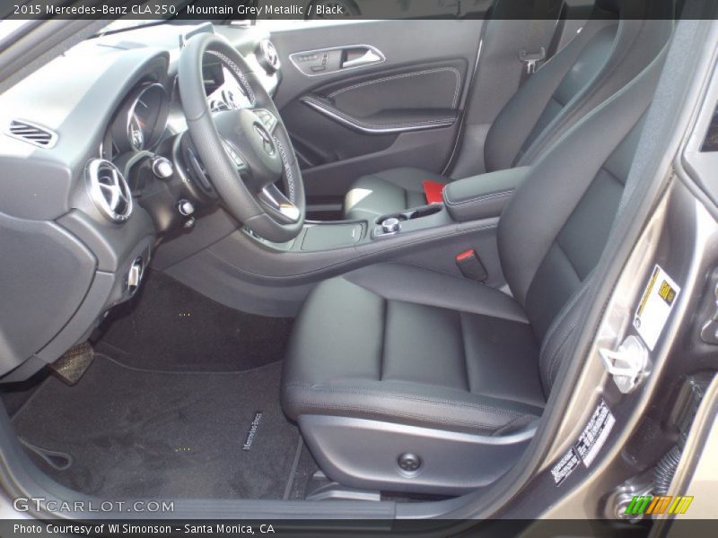Mountain Grey Metallic / Black 2015 Mercedes-Benz CLA 250