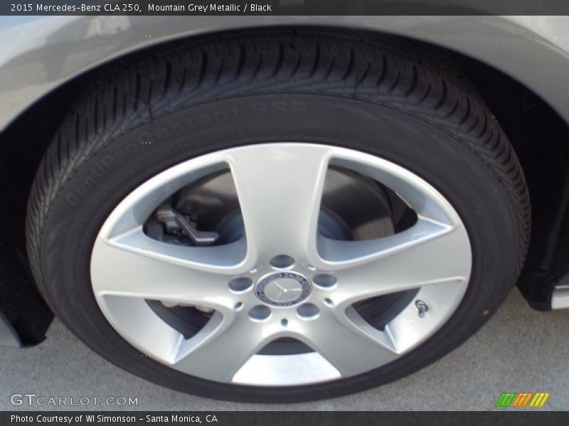 Mountain Grey Metallic / Black 2015 Mercedes-Benz CLA 250