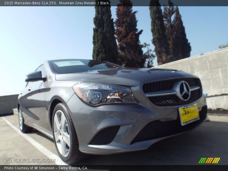 Mountain Grey Metallic / Black 2015 Mercedes-Benz CLA 250
