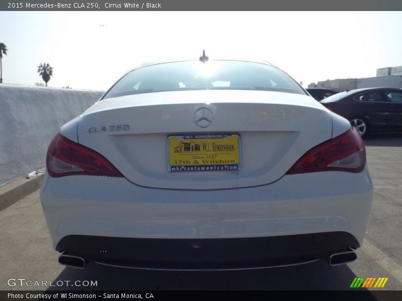 Cirrus White / Black 2015 Mercedes-Benz CLA 250