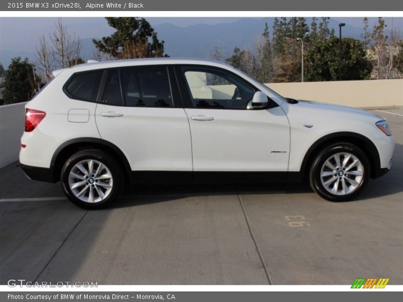 Alpine White / Black 2015 BMW X3 xDrive28i