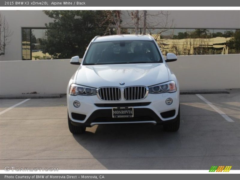 Alpine White / Black 2015 BMW X3 xDrive28i