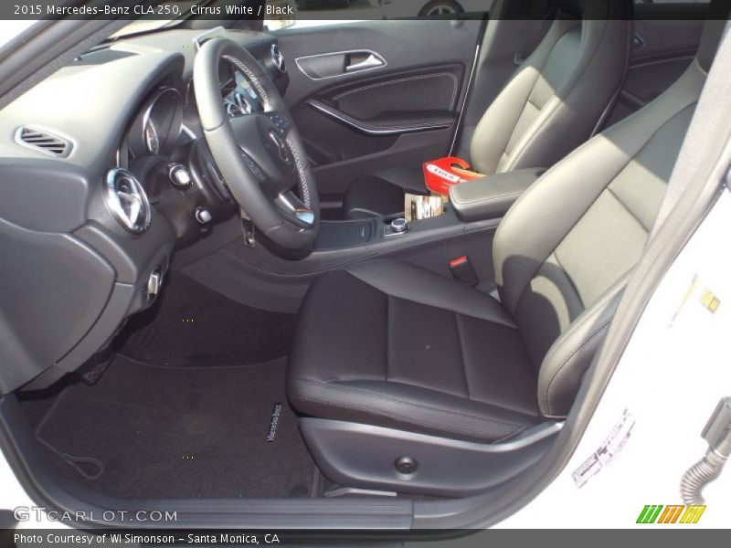 Cirrus White / Black 2015 Mercedes-Benz CLA 250