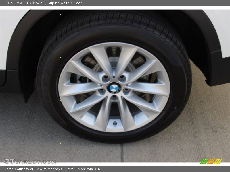 Alpine White / Black 2015 BMW X3 xDrive28i