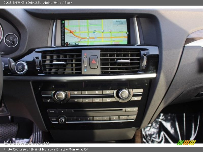 Alpine White / Black 2015 BMW X3 xDrive28i
