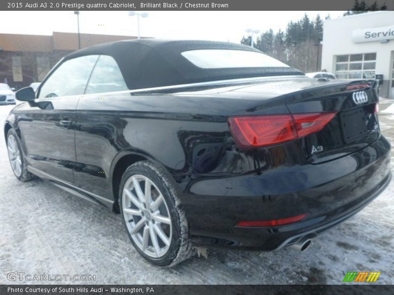 Brilliant Black / Chestnut Brown 2015 Audi A3 2.0 Prestige quattro Cabriolet
