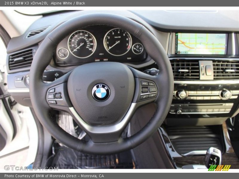 Alpine White / Black 2015 BMW X3 xDrive28i