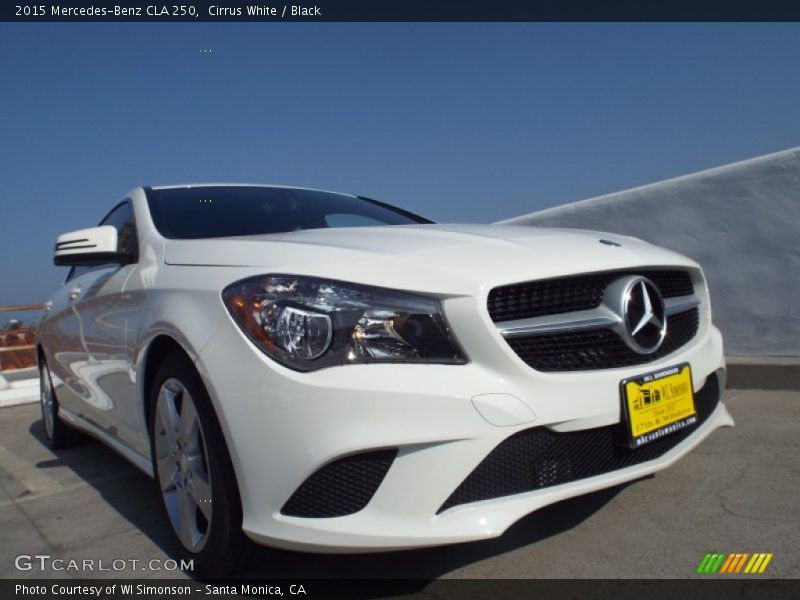 Cirrus White / Black 2015 Mercedes-Benz CLA 250