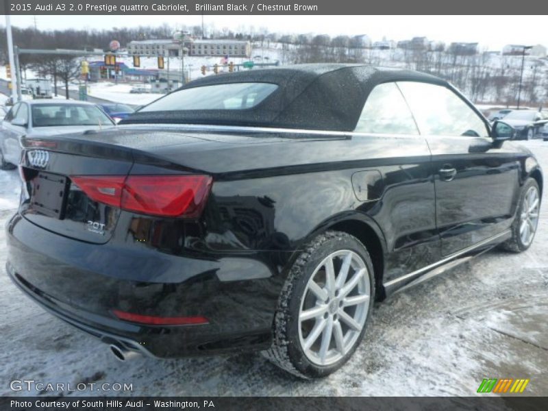 Brilliant Black / Chestnut Brown 2015 Audi A3 2.0 Prestige quattro Cabriolet