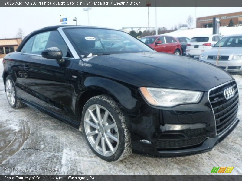 Front 3/4 View of 2015 A3 2.0 Prestige quattro Cabriolet