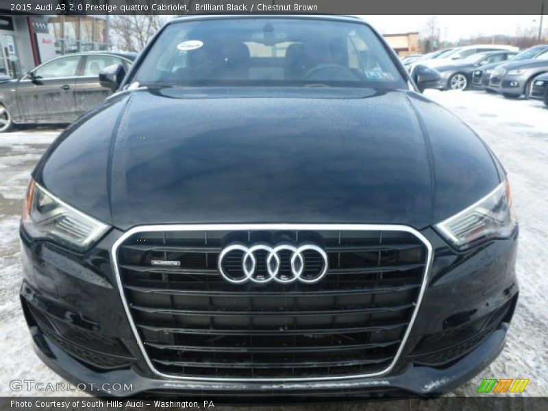 Brilliant Black / Chestnut Brown 2015 Audi A3 2.0 Prestige quattro Cabriolet