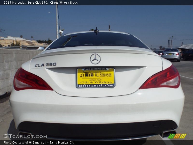 Cirrus White / Black 2015 Mercedes-Benz CLA 250