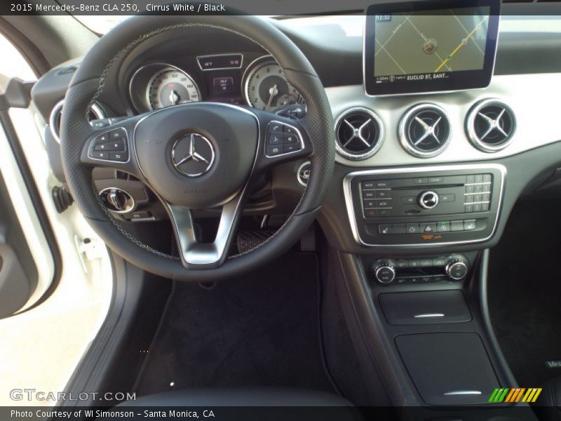 Cirrus White / Black 2015 Mercedes-Benz CLA 250