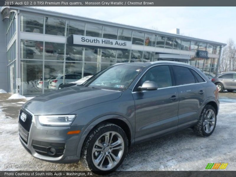 Monsoon Grey Metallic / Chestnut Brown 2015 Audi Q3 2.0 TFSI Premium Plus quattro