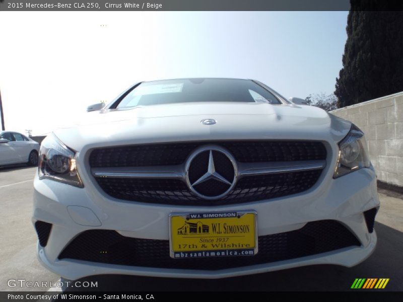 Cirrus White / Beige 2015 Mercedes-Benz CLA 250