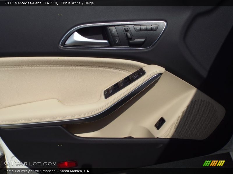 Cirrus White / Beige 2015 Mercedes-Benz CLA 250