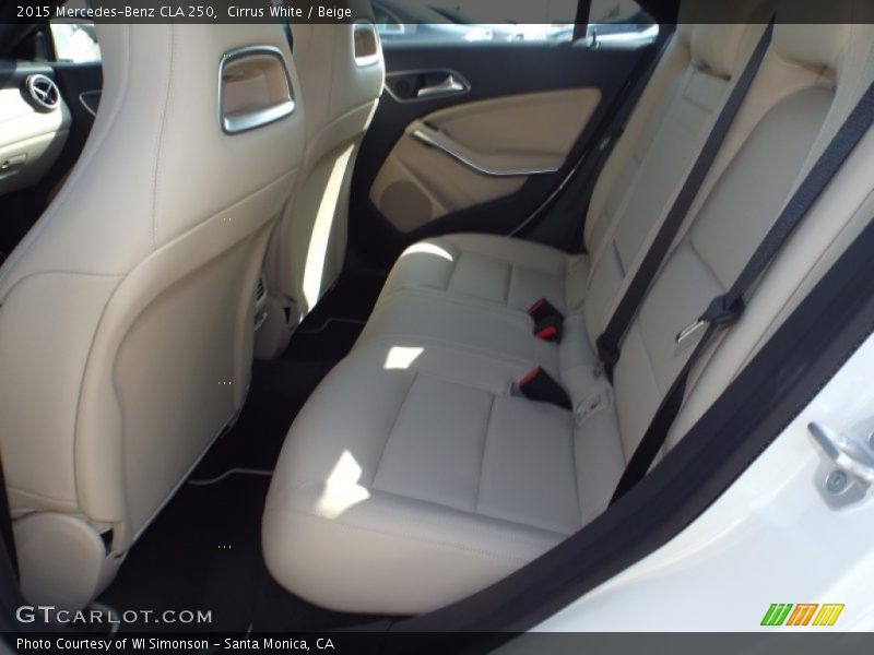 Cirrus White / Beige 2015 Mercedes-Benz CLA 250