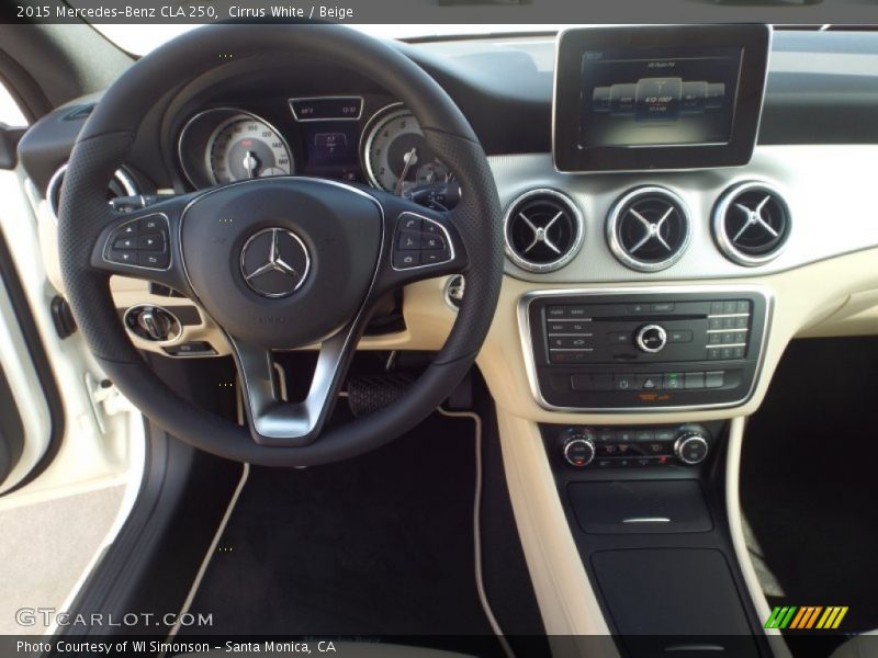 Cirrus White / Beige 2015 Mercedes-Benz CLA 250