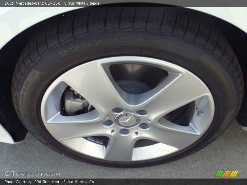 Cirrus White / Beige 2015 Mercedes-Benz CLA 250